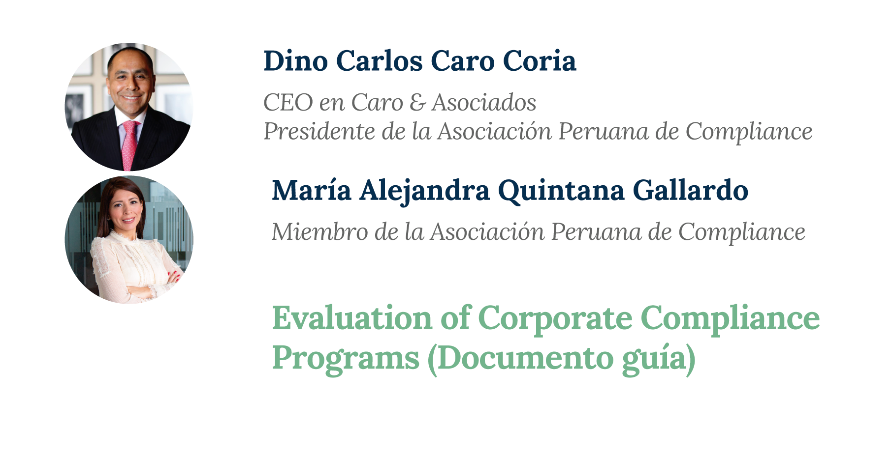 Versión En Español Del Evaluation Of Corporate Compliance Programs (Documento Guía)