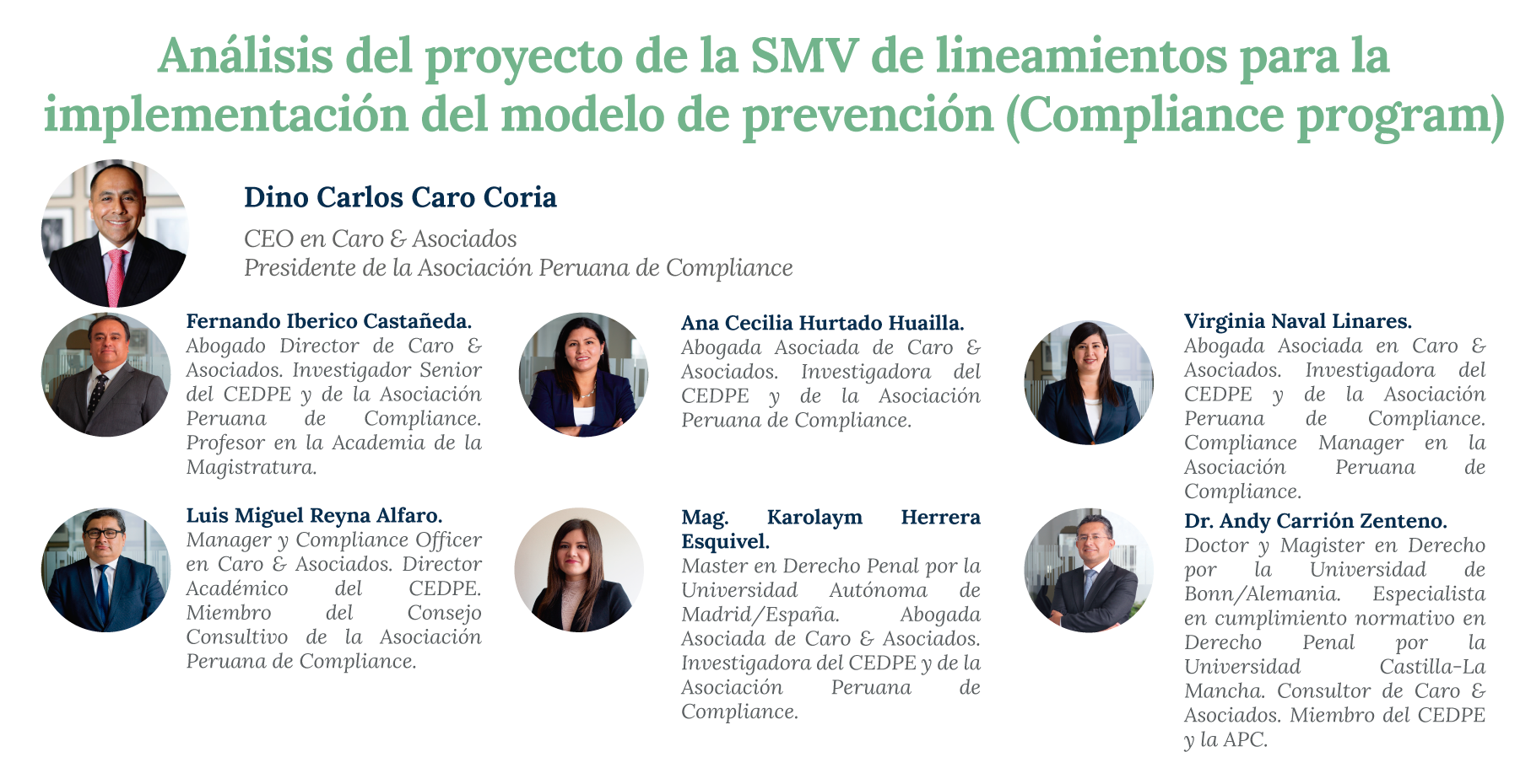 Comentarios Y Propuestas De Mejora Del Proyecto De La SMV De “Lineamientos Para La Implementación Del Modelo De Prevención (Ley 30424, Sus Modificatorias Y Su Reglamento)